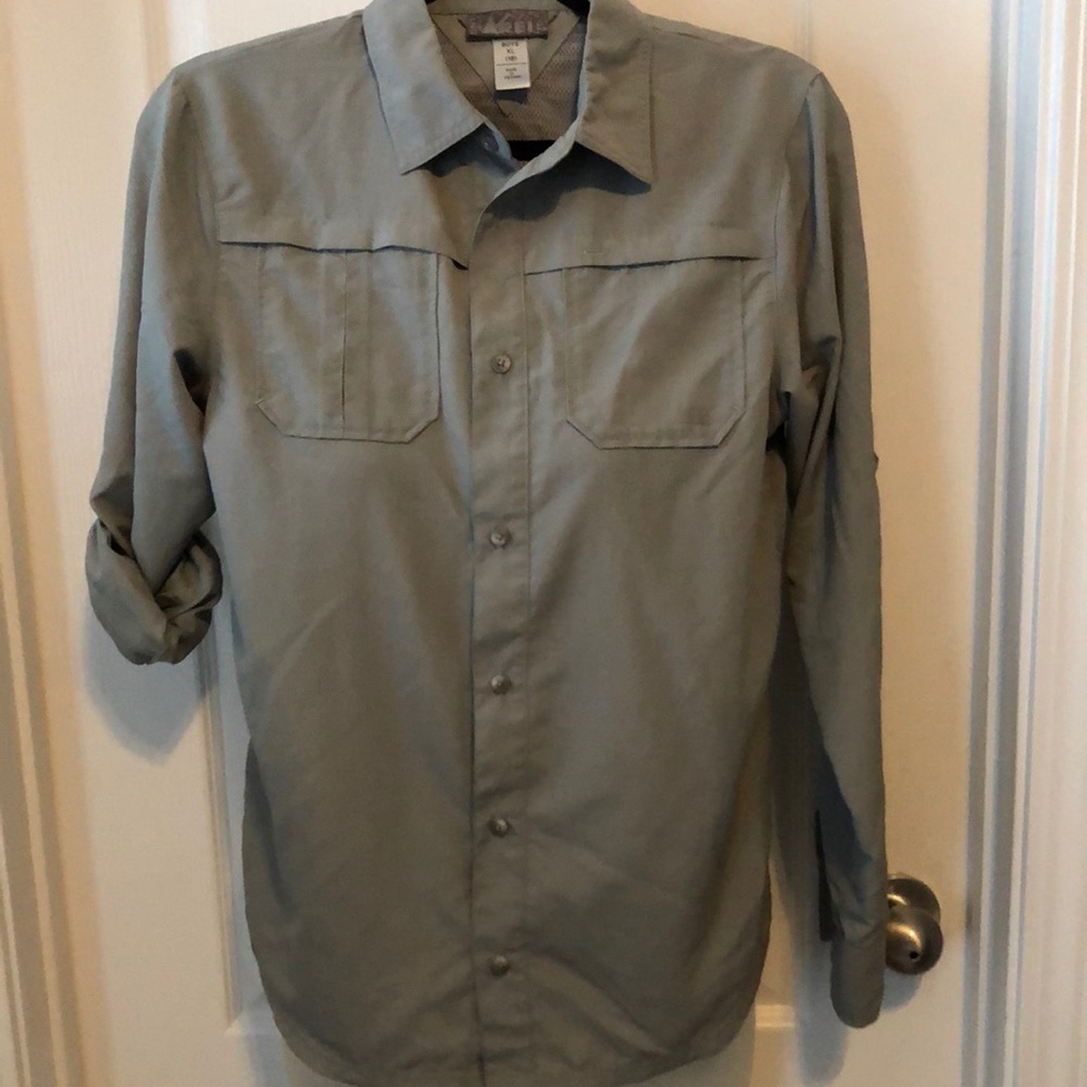 REI boys button down shirt
